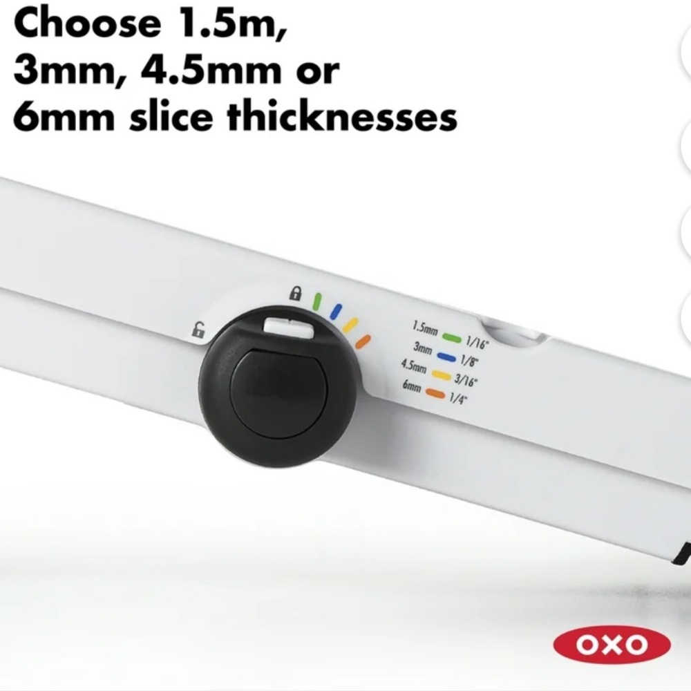 OXO SoftWorks V-Blade Mandoline Slicer NEW kitchen Gadget Adjustable size & cut - Picture 2 of 15